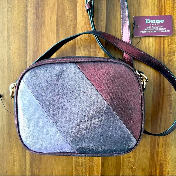 Dune London Purple Shimmer Crossbody Purse - Picture 2 of 5